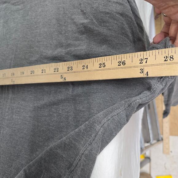 Free People We The Free Tunic Top Cotton Linen Blend Gray Size L - Picture 8 of 8